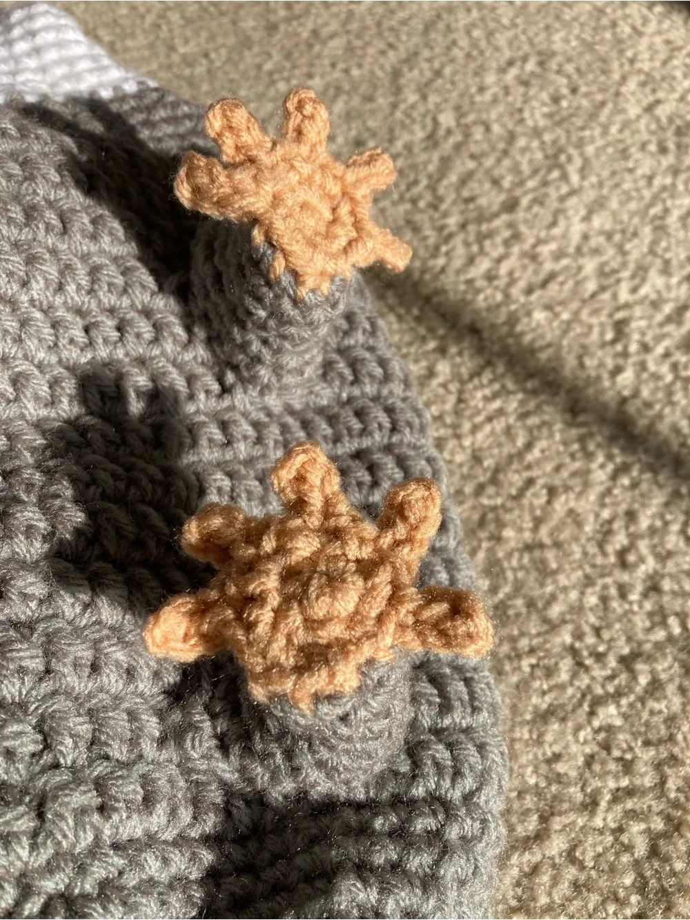 Handmade Crochet Possum Grocery Bag Holder